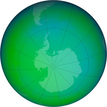 July 1993 monthly mean Antarctic ozone